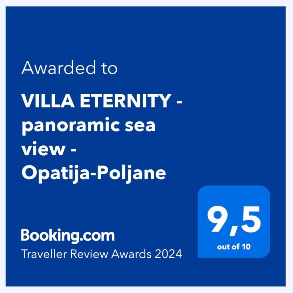 Luxury Villa Eternity - Marvelous Sea View - Box Spring Beds - Opatija-Poljane Exteriér fotografie