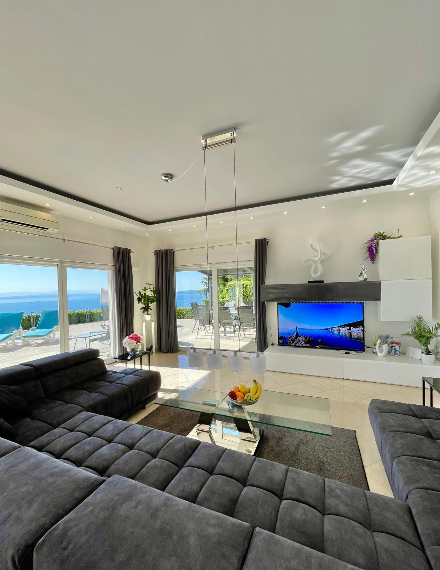 Luxury Villa Eternity - Marvelous Sea View - Box Spring Beds - Opatija-Poljane Exteriér fotografie