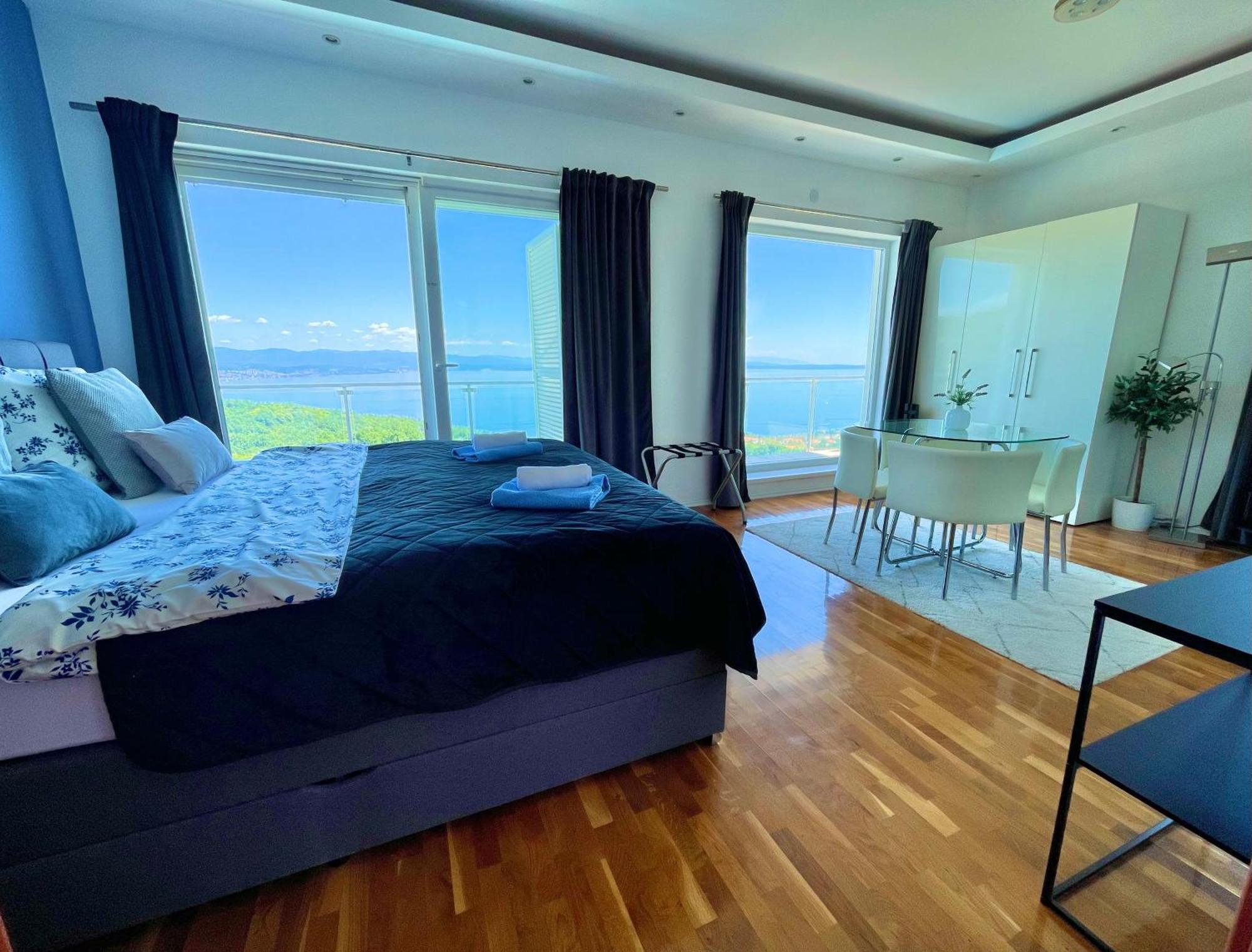 Luxury Villa Eternity - Marvelous Sea View - Box Spring Beds - Opatija-Poljane Exteriér fotografie